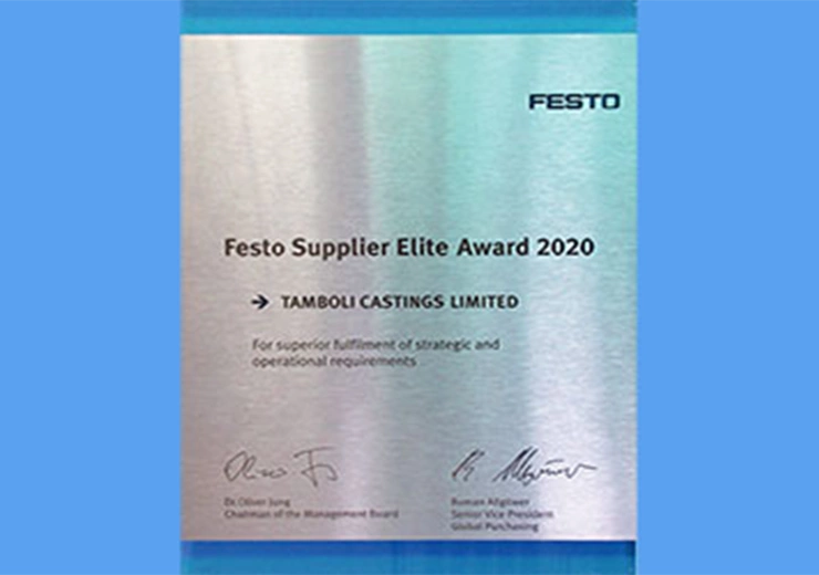 TCL erhält Festo Supplier Elite Award